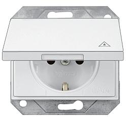 4779101111422 - RP16-003-02/XPiv Kištuk.lizdas su įžemin.su dangteliu, IP44, b/r, dr. kaulo