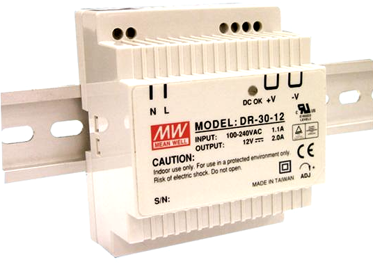 DR-30-12 maitinimo šaltinis 30W 230-12V DC 2.5A