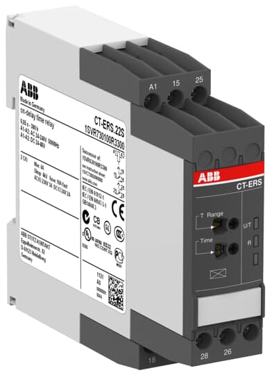 1SVR730100R3300 - CT-ERS.22S relė ON-vėlin.2C/O 24-48Vdc/24-240Vac