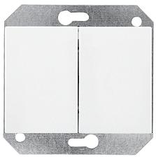 4779101210323 - P510-020-12 /XPww 2 kl. jungiklis su lempute, be rėmelio, baltas