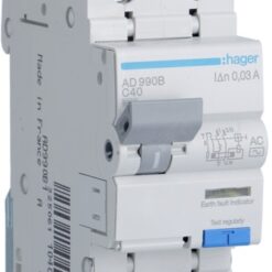 AD990B Kombinuotas automatinis jungiklis 40A 30mA 2polis C 6kA 230V