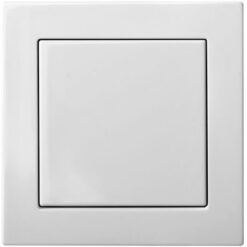 4770025869444 - IJ1.10-004-01.E/B EPSILON  1 kl. jungiklis su pašvietimu LED (žalsv) b/r, baltas