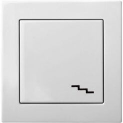 4770025869468 - IP6.10-001-01.E/B EPSILON 1 kl. perjungiklis, be rėmelio, baltas