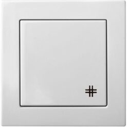 4770025869482 - IPK6.10-001-01.E/B EPSILON Kryžminis perjungiklis 1 kl, be rėmelio, baltas