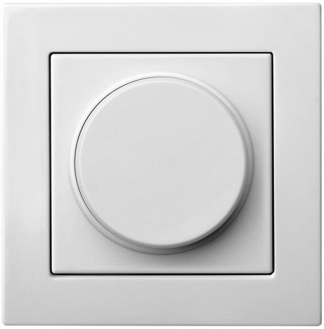 4770025869550 - ISR-002-01.E/B EPSILON Šviesos reguliator.400W kaitr/halog(220V) bei halogen.12V b/r, baltas