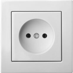 4770025964880 - IKL16-304-01.E/B EPSILON  Kištukinis lizdas be įžeminimo, be rėmelio, baltos spalvos