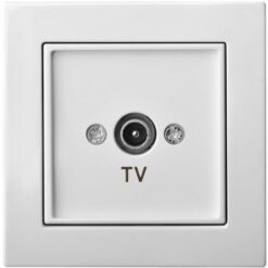 4770025869666 - IAL-1-01.E/B EPSILON  TV pajungimo lizdas galinis, be rėmelio, baltos spalvos