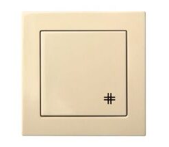 IPK6 10-001-01 E/S Kryžminis perjungiklis 1kl, be rėmelio, smėlio