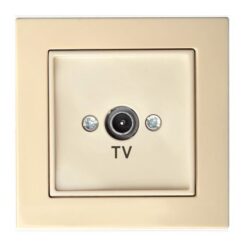 EPSILON IAL-1-01E/S Įleistinis TV antenos lizdas, galinis, be rėmelio, smėlio spalvos