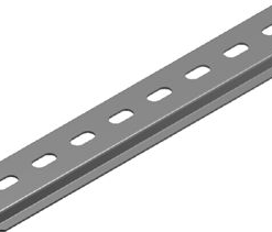 AJTK-1 L-200 DIN bėgelis perforuotas 11-modulių 200mm