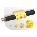 PA02/6 geltoni žymekliai uždaro profilio: raidė L2 (100vnt) kabeliams nuo 1,3 iki 3,00mm
