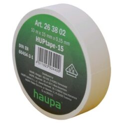 263844 PVC izoliac. juosta 19mm x 20m, balta  (-18C)