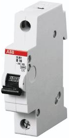 2CDS271001R0634 - S201M-C63 automatinis jungiklis 63A 1polis C 10kA 230V