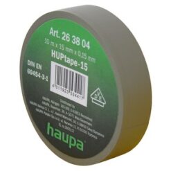 263866 PVC izoliacinė juosta 25mm/20m, pilka (-18C)  HAUPA