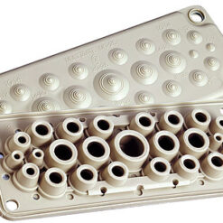 MC 25/27 Daugiavietis sandariklis IP65 RAL7035 1x26, 4x20/12/7, 12x14 (MBA1C27G11)
