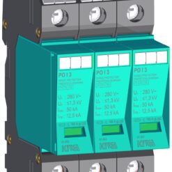 81.003 PO I 3 280V/12,5kA viršįtampių ribotuvas 3P I+II+III (B+C+D) klasė 12,5kA 1,3kV