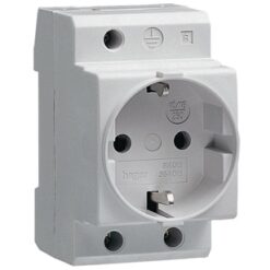 SNS016 kištukinis lizdas su įžeminimu 16A 230V ant DIN bėgelio