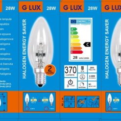 C35 E14 28W ECO halogeninė lemputė skaidri