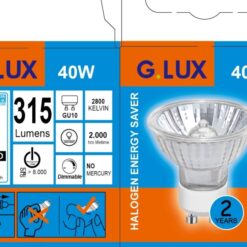 GU10 40W  ECO halogeninė lemputė skaidri