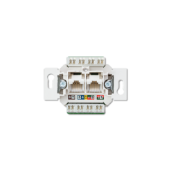 EPUAE8-8UPOK6US 2 vietų kompiuterinis lizdas 2XRJ45 neekranuotas, kat. 6