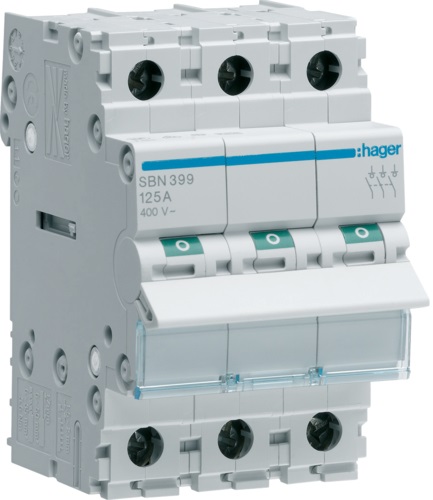 SBN399 Kirtiklis 125A 400V 3polis 3modulių