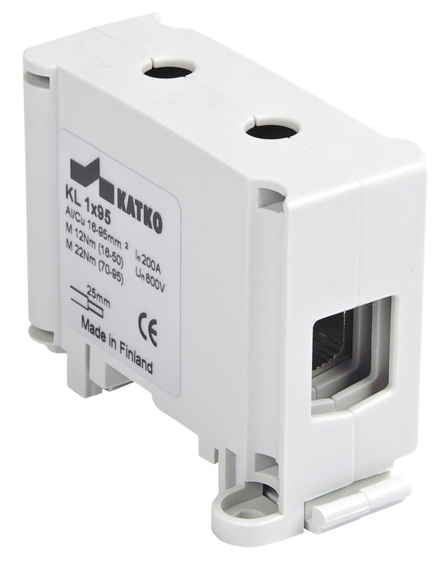 KL1x95 gnybtas 16-95mm2 Al/Cu 200A 800V pilkas KATKO