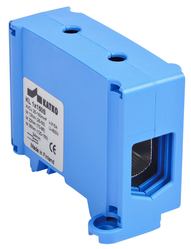 KL1x150N gnybtas 25-150mm2 Al/Cu 315A 800V mėlynas