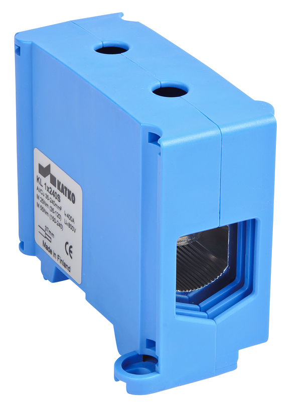 KL1x240N gnybtas 35-240mm2 Al/Cu 400A 800V mėlynas KATKO