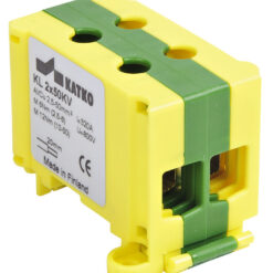 KL2x50PE gnybtas 2,5-50mm2 Al/Cu 320A 800V geltonas/žalias