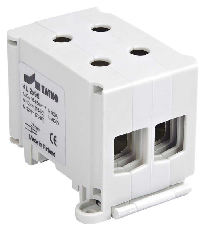KL2x95 gnybtas 16-95mm2 Al/Cu 400A 800V pilkas KATKO