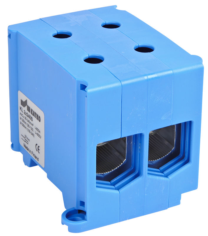 KL2x240N gnybtas 35-240mm2 Al/Cu 800A 800V mėlynas KATKO