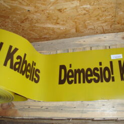 Signalinė juosta "Dėmesio! Kabelis" 0.500x250mm(100m)