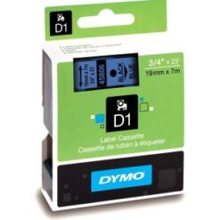45018 Dymo D1 juostelė 12mm x 7m juoda ant geltonos (S0720580)