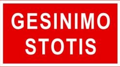 Ženkl.lipdukas "Gesinimo stotis" 100x180mm