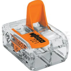 221-412 Universali laidų jungtis 2x0.08-4mm2 32A (100vnt.) WAGO