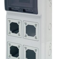3961 Acqua Combi skydelis 8 mod. + 4 montavimo angos, IP65 IK08