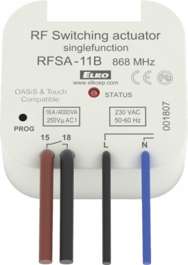 RFSA-11B/230 Radiobanginio valdymo jungiklis 1x16 A