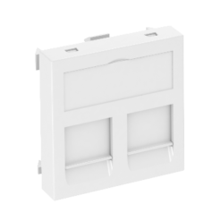 601120 45x45 adapteris 2xRJ45 lizdui (Keystone)