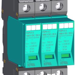 82.101 PO PV II 3 1000 V DC/20A viršįtampių ribotuvas fotovoltinėms sistemoms C klasė