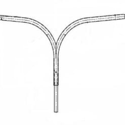 1.5/1.0/180' dviguba gembė,h-1,5m,l-1,0m,180'
