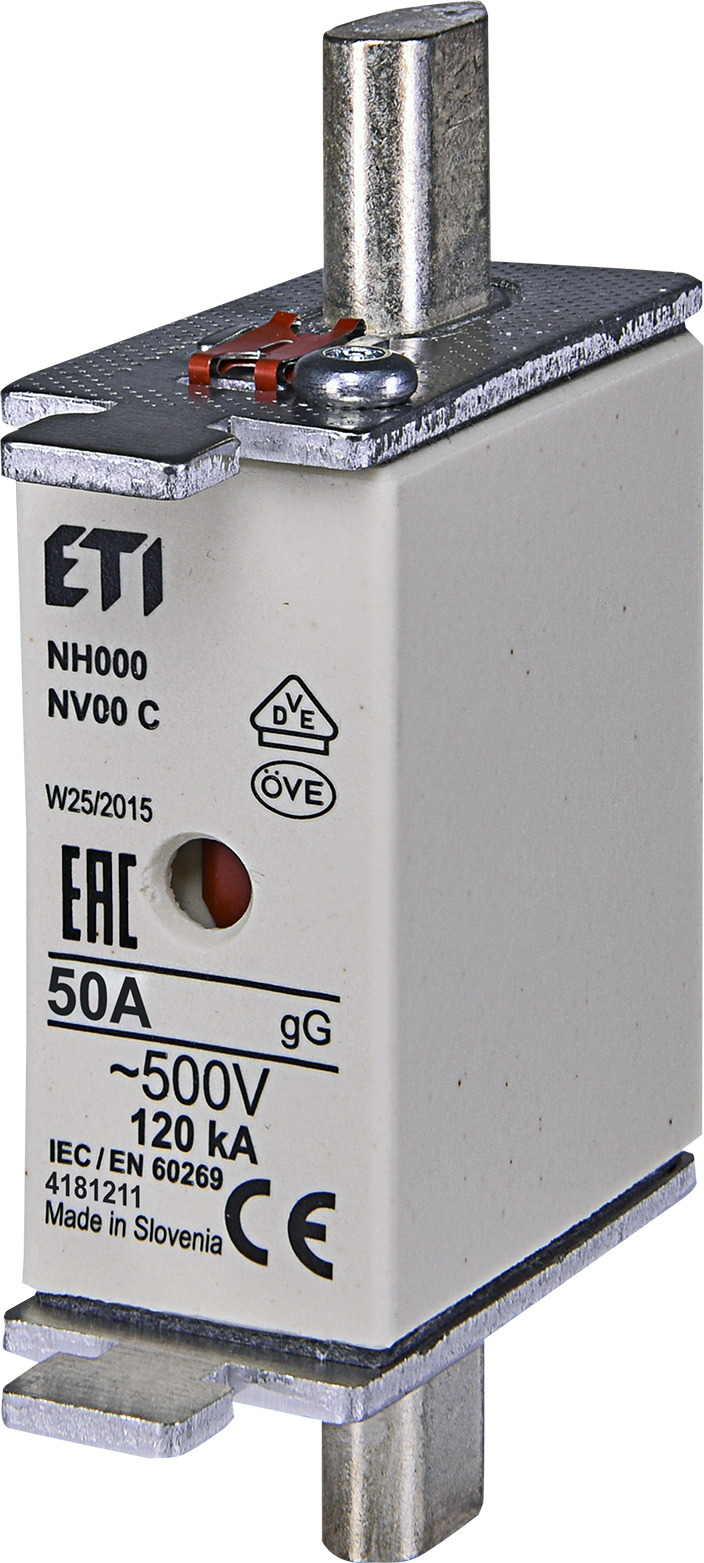 004181211 WT-00C/gG Saugiklis 50A 500V (NH00)