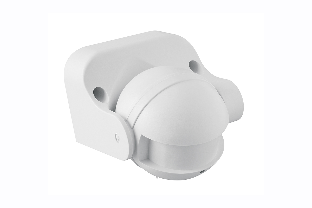 CM-1 LED 1200W, 180 1-8m ± 1,5- 3,5m radarinis(mikrobanginis)jutiklis IP44 tinka ledams