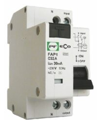 Automatinis jungiklis su srovės nuotėkio rele FAP1-32 16A 0.03A ECO