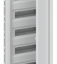 2CPX077844R9999 - UK660E3 Paskirstymo skydas potinkinis 60-modulių IP30 su šyna, metalinės durelės ir rėmelis