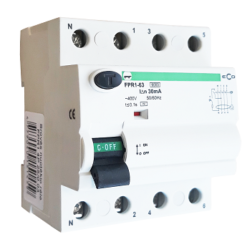 FPR1 - 63 4P 63A 0.03 A ECO srovės nuotekio relė