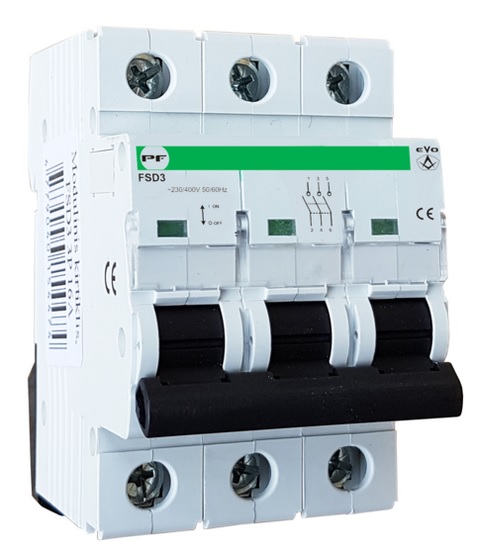 FSD3 3P 125A EVO modulinis kirtiklis