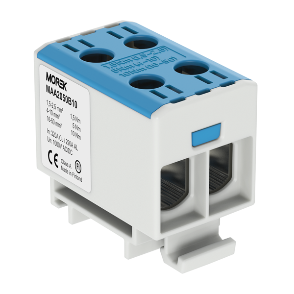 OTL50-2 Gnybtas 2x1.5-50mm2 Al/Cu 1000V mėlynas