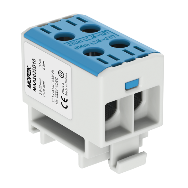 OTL35-2 Gnybtas 2x2.5-35mm2 Al/Cu 1000V mėlynas MOREK