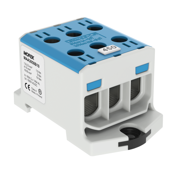 OTL50-3 Gnybtas 3x1.5-50mm2 Al/Cu 1000V mėlynas MOREK