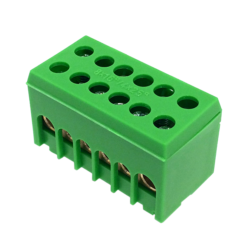 A6H-2 fazinis gnybtas 2p 6x16mm²  IP20  žalias  MOREK